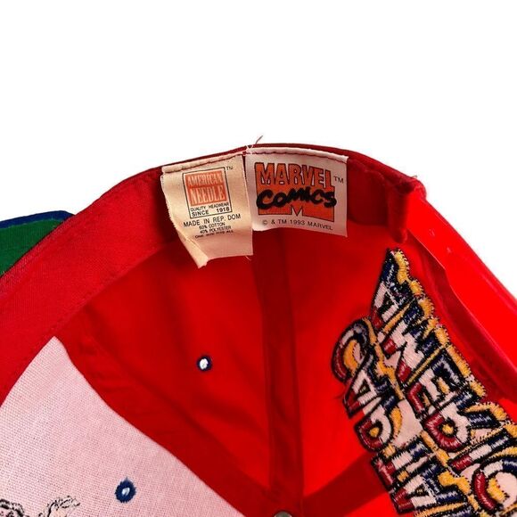 Vintage Captain America Marvel Comics 90s American Needle Hat Cap Blockhead - Picture 6 of 7